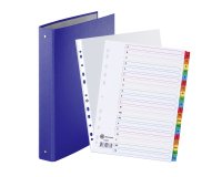 Pack klassement: 1 ringmap, 100 geperforeerde hoesjes en 1 set tabbladen