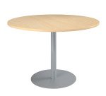 Table de réunion ronde piètement colonne métal Excellens