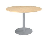 Table de réunion ronde piètement colonne métal Excellens