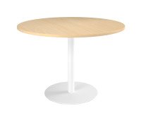 <table>Meeting round table metal column base Excellens</table>