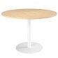 Table ronde 120 cm plateau hêtre piètement colonne Essens