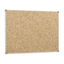 comfortbord, kurk 120x90cm, kader in naturel alu