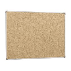 comfortbord, kurk 120x90cm, kader in naturel alu