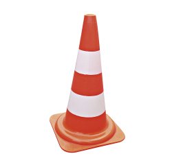 Cono de señalización 50 cm 2 bandas 