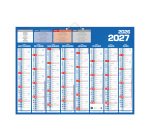 Calendrier semestriel mural 16 mois - 40,5 x 55 cm - septembre 2026 décembre 2027