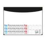 Sous-main avec calendrier 2025 55 x 40,5 cm noir