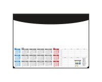Sous-main avec calendrier 2025 55 x 40,5 cm noir