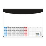 Sous-main papier avec calendrier 2027, L 55 x H 40,5 cm noir