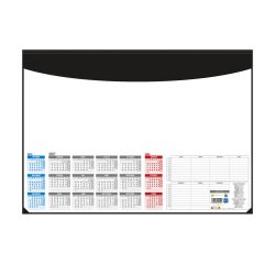 Sous-main avec calendrier 2026 55 x 40,5 cm noir