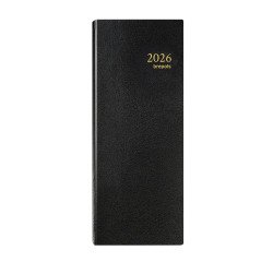 Agenda Brépols Euros/Centimes Long journalier - Année 2026 - 13 x 33 cm