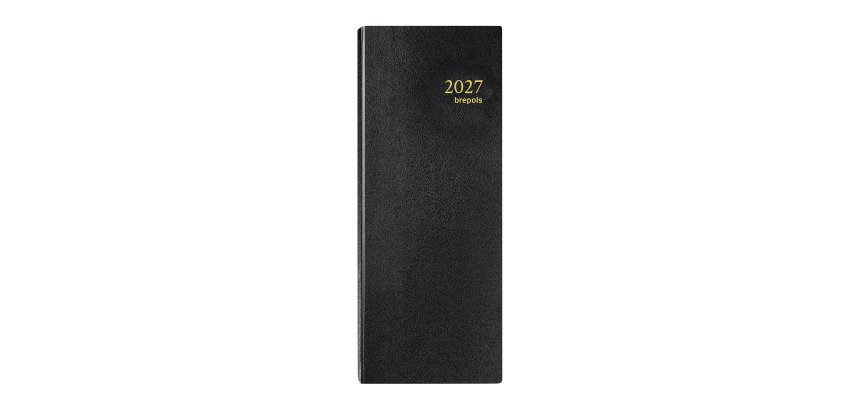 Agenda Brépols Euros/Centimes Long journalier - Année 2027 - 13 x 33 cm