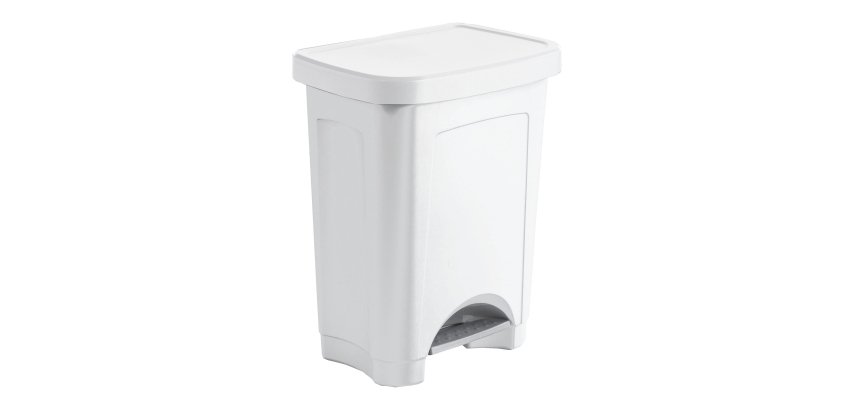 Papelera de plástico con pedal 50L