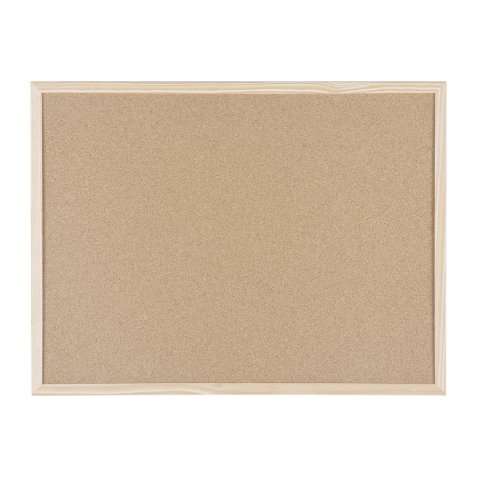 Tableau d'affichage en liège Basic de Bi-Office, surface en liège, cadre en bois naturel, 90 x 60 cm