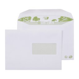 Enveloppe pour mise sous-pli automatique 162 x 229 mm ERAPURE 80 g avec fenêtre 45 x 100 patte gommée - Boîte de 500