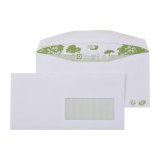 Envelopes for automatic folding 114 x 229 mm GPV ERA PURE 80 g with window 45 x 100 mm white - box of 1000