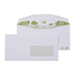 Enveloppe pour mise sous pli automatique 114 x 229 mm GPV ERA PURE 80g avec fenêtre 45x100 blanche - Boîte de 1000