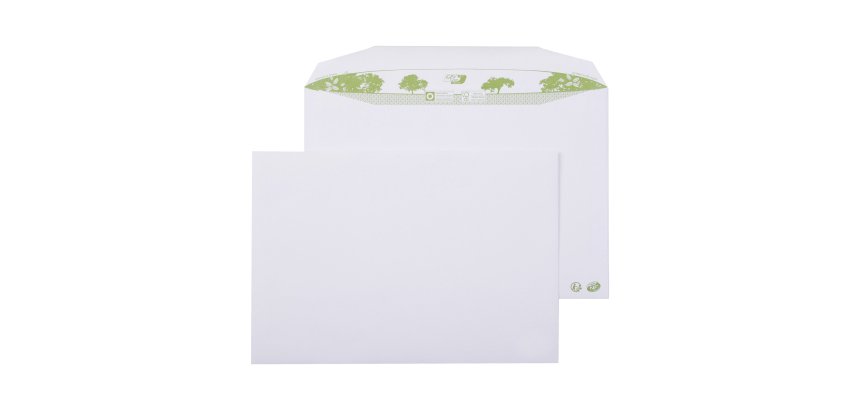 Enveloppe pour mise sous pli automatique 229 x 324 mm GPV ERA PURE 90 g sans fenêtre blanche - Boîte de 250