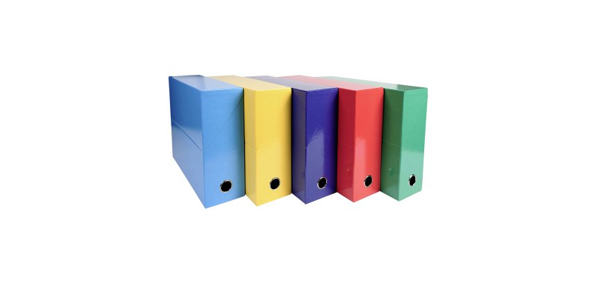 Boîte de classement Exacompta Iderama Classique dos 9 cm couleurs assorties