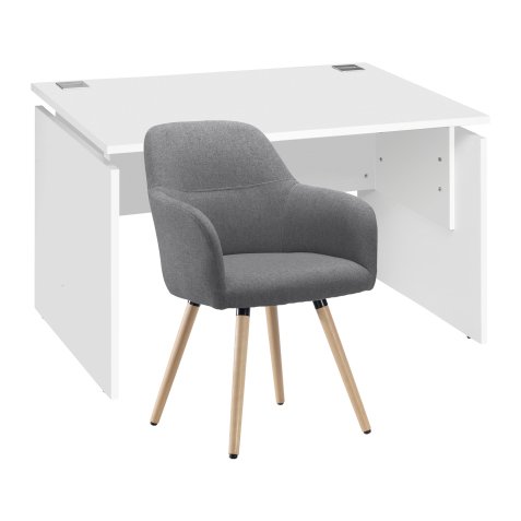 Pack Mobilier Télétravail bureau Intuitiv' + fauteuil Léon