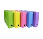 Boîte de classement carton SALSA EXACOMPTA dos 9 cm couleurs vives assorties