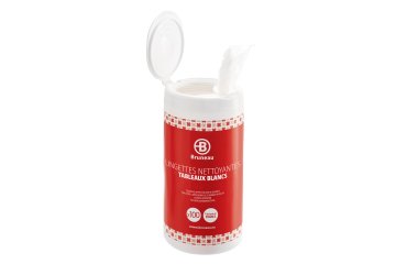 Toallitas limpiadoras para pizarra blanca Bruneau - caja de 100