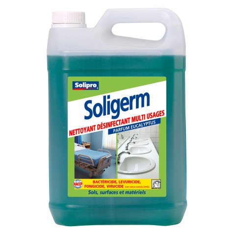 Nettoyant désinfectant Soligerm Eucalyptus - Bidon 5 L