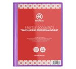 Protège-documents Bruneau polypropylène translucide personnalisable A4 10 pochettes - 20 vues