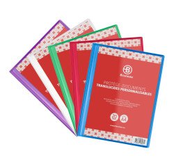 Transparante, personaliseerbare documentbeschermers Bruneau polypropyleen A4 10 hoesjes - 20 zichten