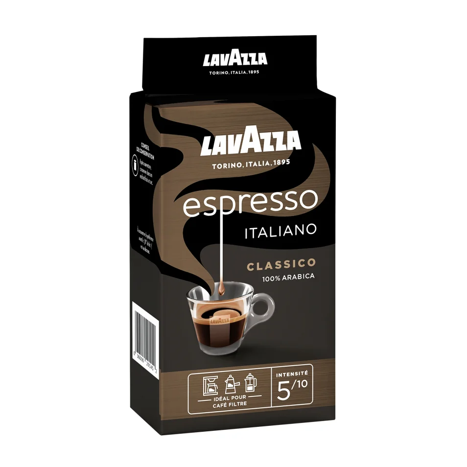 Café moulu Lavazza Espresso Classico - Paquet de 250 g sur