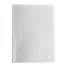 Document holder 2ND LIFE OXFORD polypropylene A4 40 sleeves - 80 sights translucent