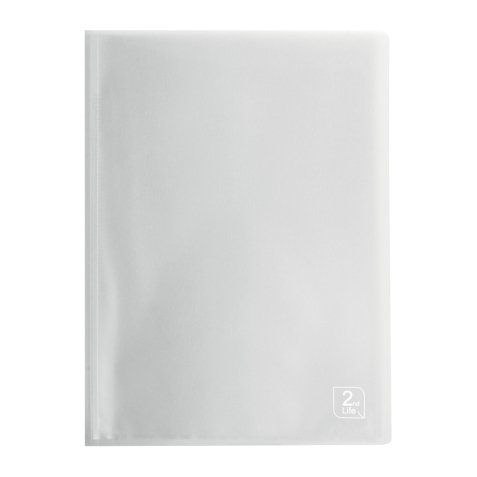 Document holder 2ND LIFE OXFORD polypropylene A4 40 sleeves - 80 sights translucent