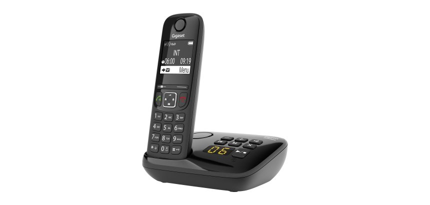 Teléfono inalámbrico DECT + contestador automático Gigaset A690A con bloqueo de llamadas
