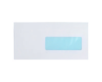Envelope 114 x 229 mm Bruneau 80 g - self-adhesive flap with white window - Box of 500
