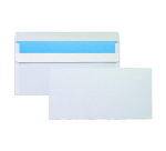 Enveloppe Bruneau 80 g/m² blanche avec patte autocollante - Boîte de 500