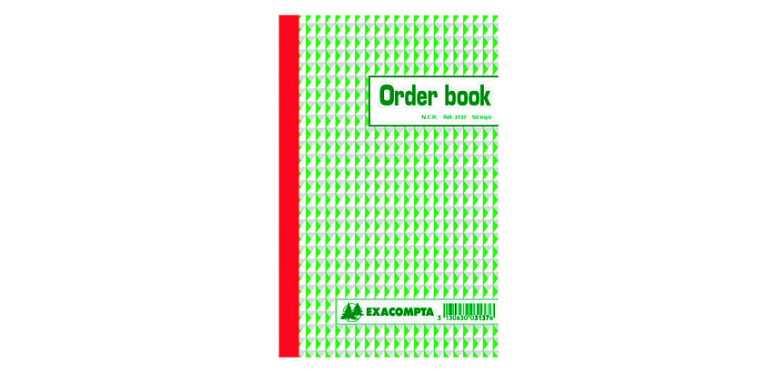 Standaard zelfkopiërende order book 210 x 135 mm 50-3