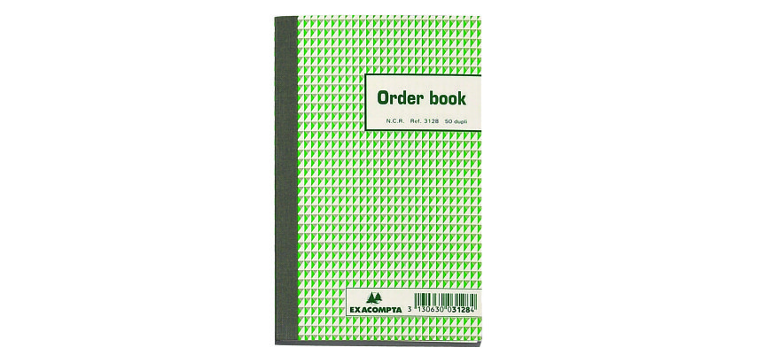 Standard auto-copying order books 175 x 105 mm 50-2