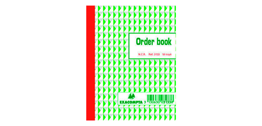 Standard auto-copying order books 135 x 105 mm 50-3