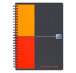 Directorio alfabético espiral Oxford International AddressBook 14,8 x 21 cm preimpreso 144 páginas