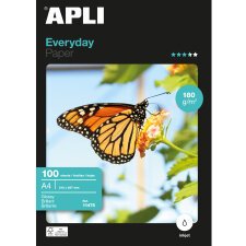 Papel Foto Apli Everyday brillante para impresora inkjet A4 180 g Caja de 100