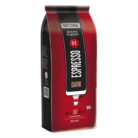 Paquet de 1 kg café en grains Douwe Egberts Dark Roast 100% Arabica