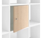 Lot de 2 portes aulne bois plein H 32 x L 32 cm pour Multicases