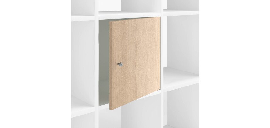 Lot de 2 portes aulne bois plein H 32 x L 32 cm pour Multicases