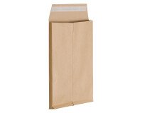 Bolsa con fuelle 3 cm kraft marrón 229 x 324 mm Bruneau 115 g sin ventana - Caja de 200