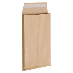 Pack of 200 envelopes in brown kraft paper 115g 229x324