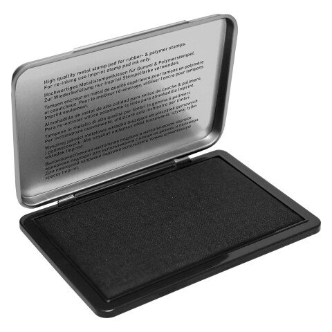 Tampon Imprint de tinta 7 x 11 cm para para sellos Negro