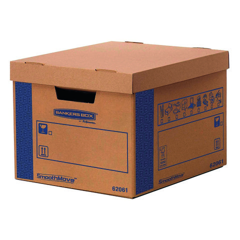 Caja de mudanza automática SmoothMove Prime FastFold de Fellowes.