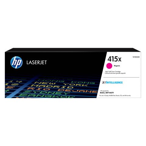 Tóner de color Magenta Alto rendimiento HP 415X para impresora láser