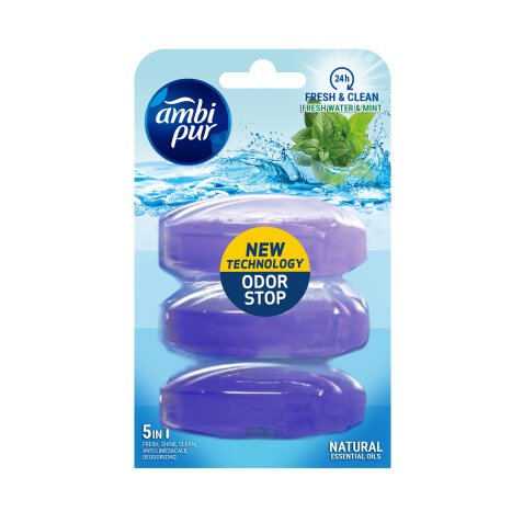 Voordeelpak Mr. Proper Ambi Pur 5 in 1 fris water & munt - 3 stuks