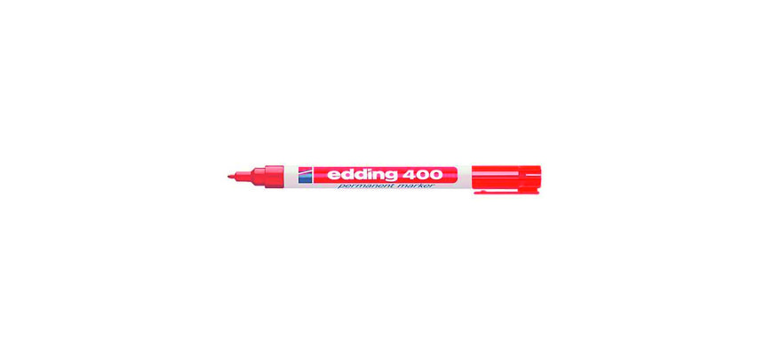 Marqueur permanent rechargeable Edding E400 pointe ogive 1 mm