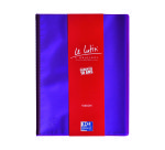 Protège-documents Oxford Le Lutin PVC translucide A4 20 pochettes - 40 vues - couleurs assorties